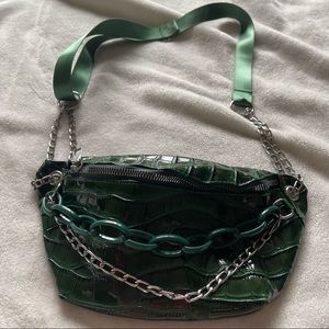 Green shoulder Fanny pack